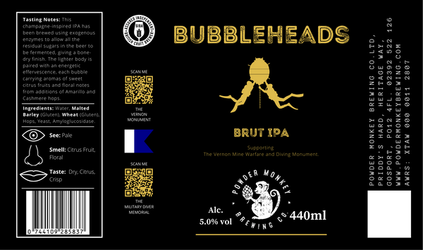 Bubbleheads Brut IPA - 440ml