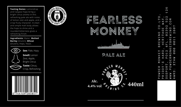 Fearless Monkey Pale Ale - 440ml