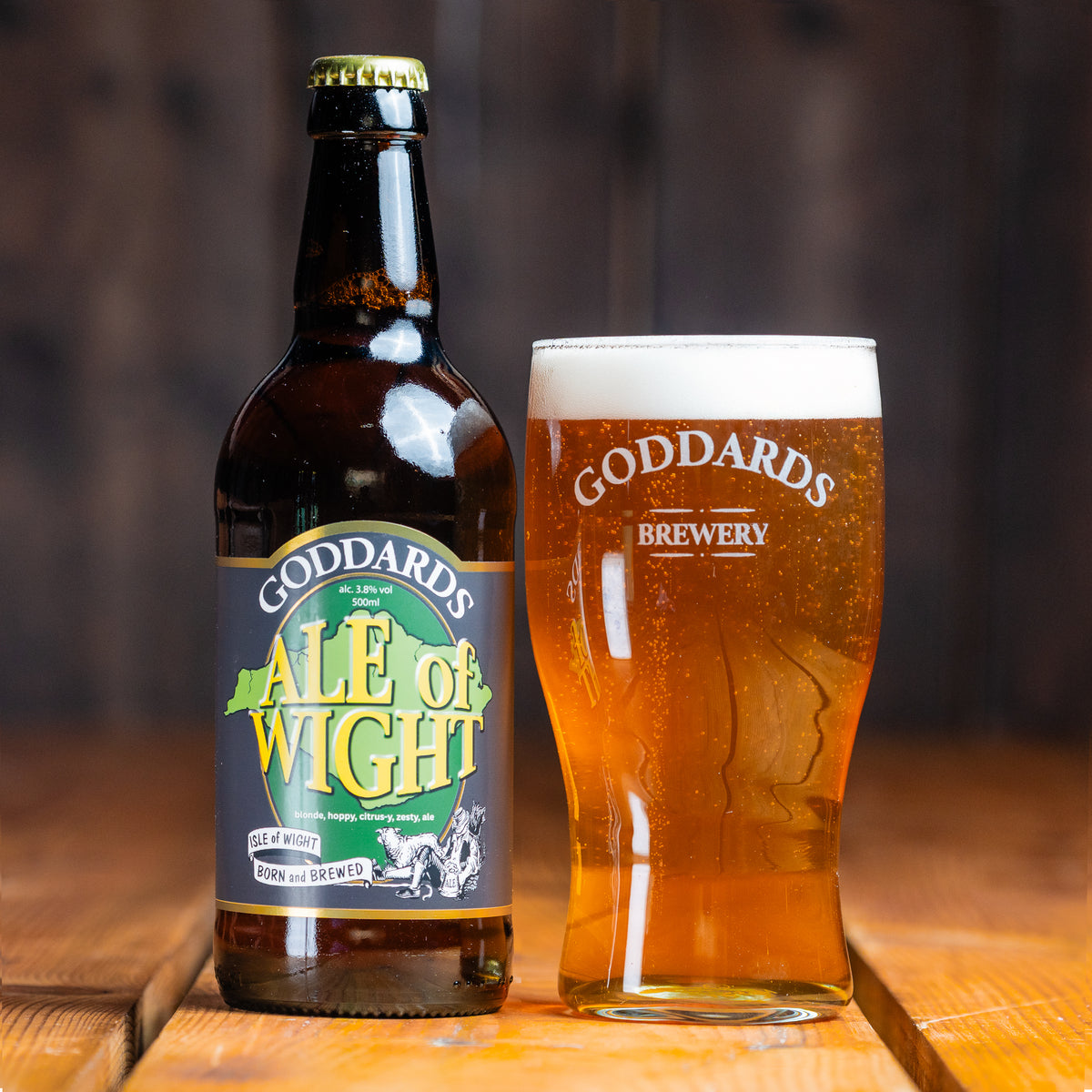 Ale Of Ale of Wight - Blonde Ale - ABV 3.8% - 500ml bottle – Powder Monkey ...