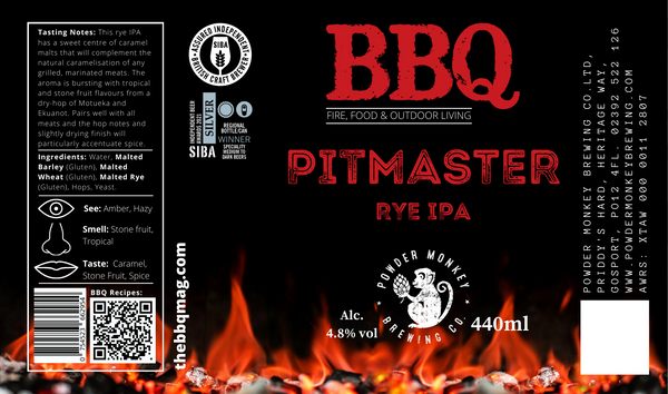 Pitmaster BBQ Rye IPA- 440ml