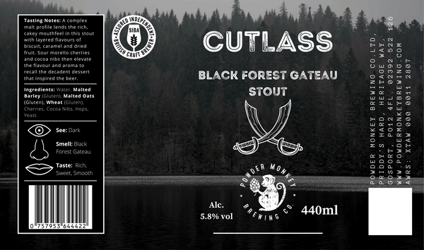 Cutlass Black Forest Gateau Stout  - 440ml