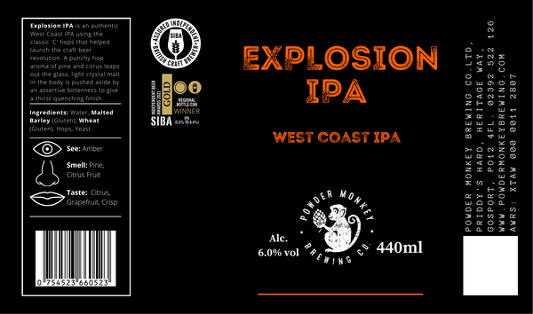Explosion IPA West Coast IPA - 440ml