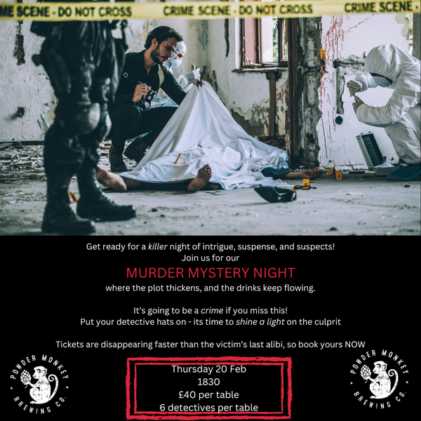 A Killer Night Awaits - Join us for a Murder Mystery Night that is to die for!