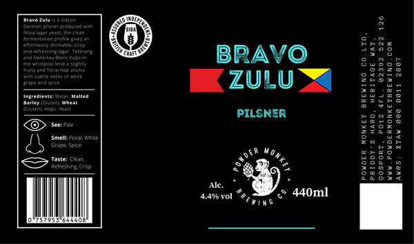 Bravo Zulu Pilsner  - 440ml