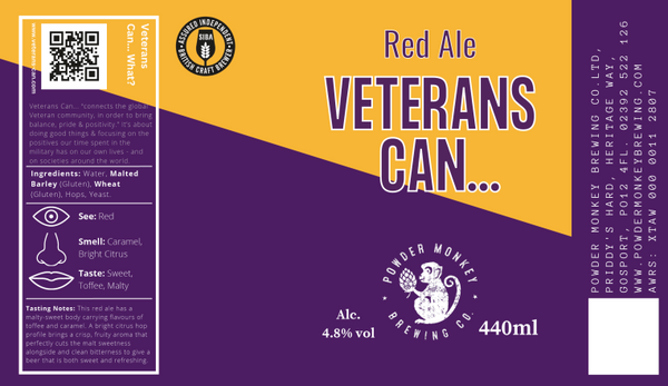 Veterans Can Red Ale  - 440ml