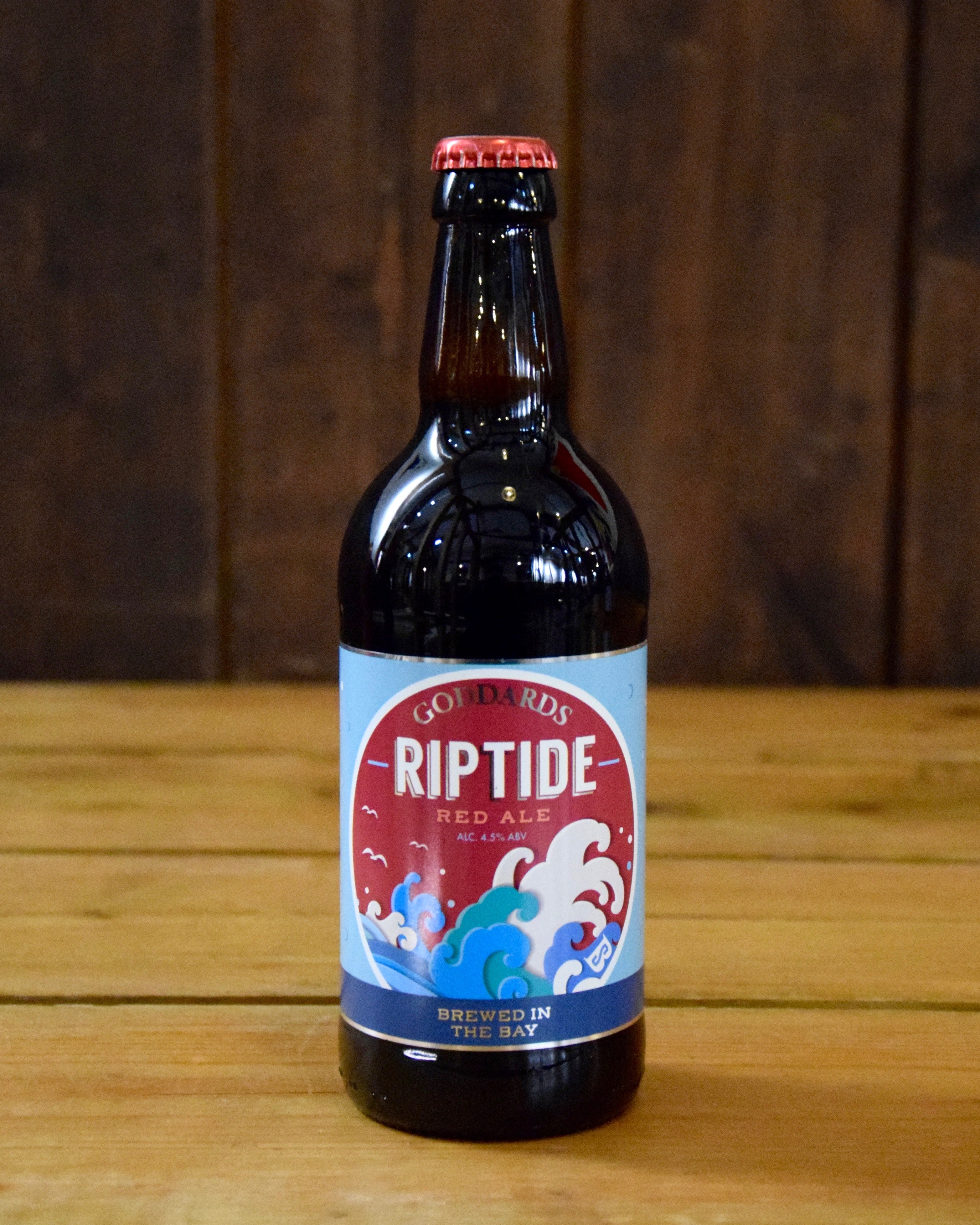 Riptide - Red Ale - ABV 4.5% - 500ml bottle – Powder Monkey Brewing ...