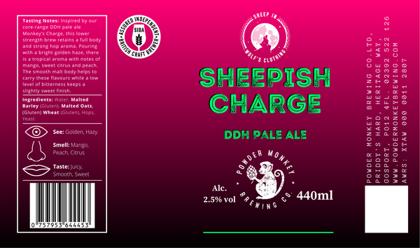 Sheepish Charge Low ABV DDH Pale Ale - 440ml