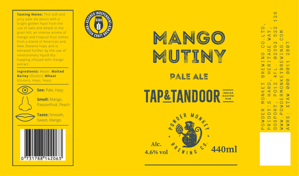 Tap & Tandoor Mango Mutiny Pale Ale - 440ml