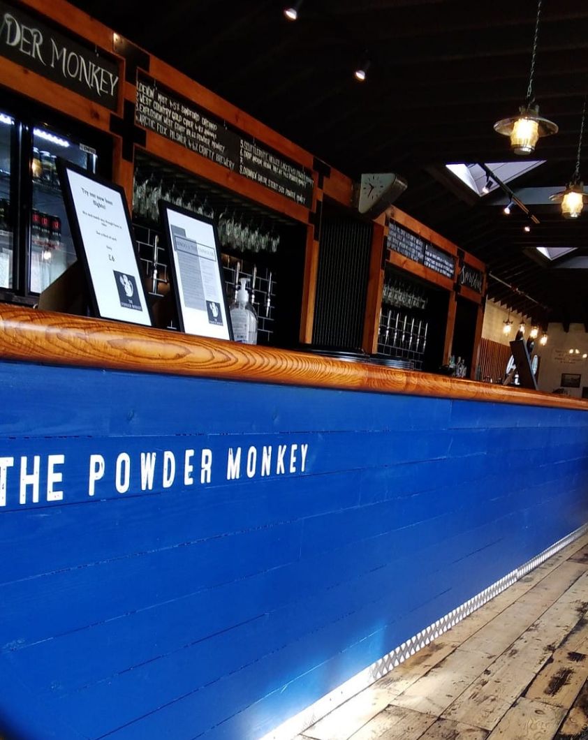 Powder Moneky Powder Monkey Tap Room Menu