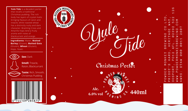 Yule Tide Christmas Porter 6.0% 440ml